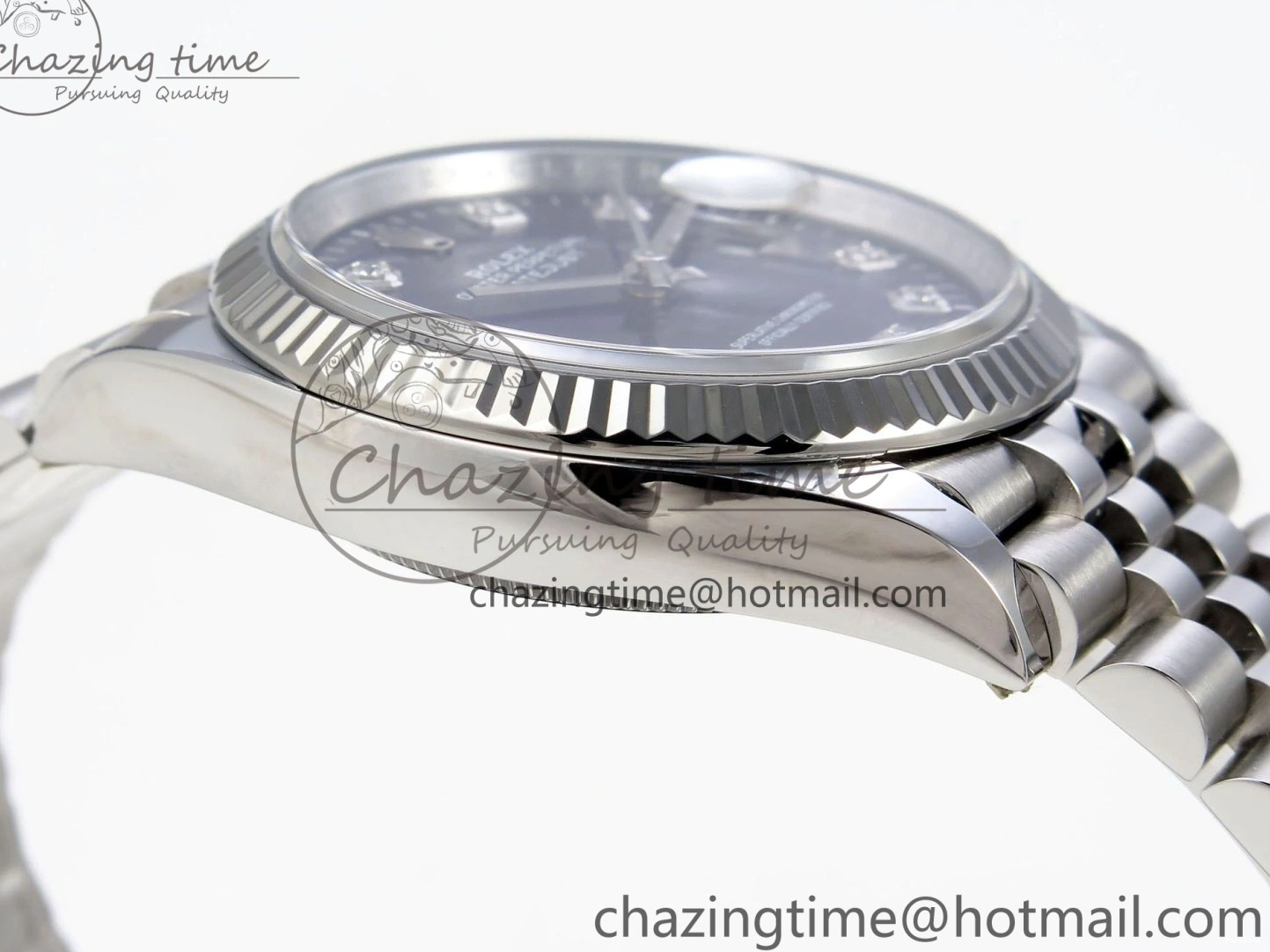 MiroTime 0424 FastDry DateJust 36 126234 Clean 1:1 Best Edition 904L Steel Blue Textured Diamonds Dial on Jubilee Bracelet VR 1967